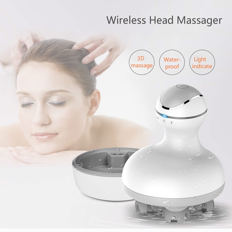 Waterproof Electric Head Massager